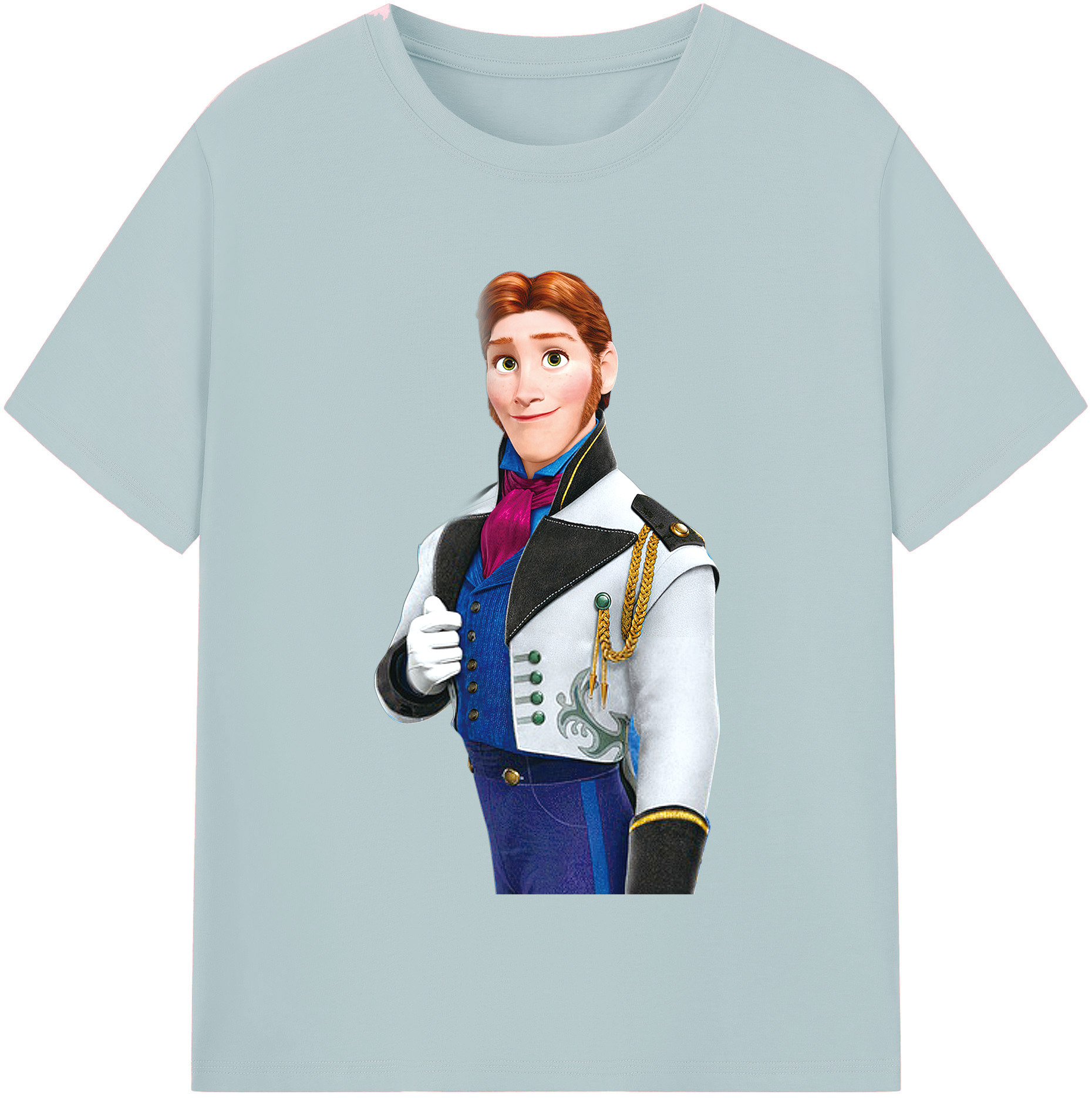 （画像用） アナと雪の女王 アンナ エルサ Frozen Anna Elsa 綿100％半袖Tシャツ（フロントプリント）
